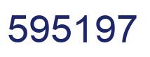 Number 595197 blue image
