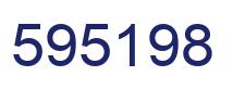 Number 595198 blue image