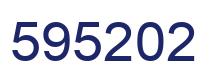 Number 595202 blue image