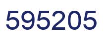 Number 595205 blue image