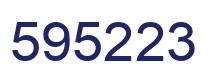 Número 595223 imagen azul