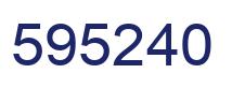 Número 595240 imagen azul
