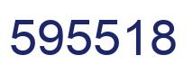 Number 595518 blue image
