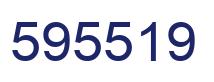 Number 595519 blue image