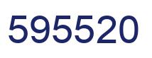 Number 595520 blue image