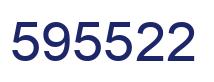 Number 595522 blue image