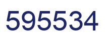 Number 595534 blue image