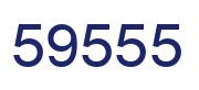 Number 59555 blue image