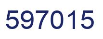 Number 597015 blue image