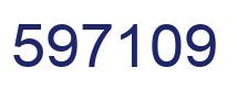 Number 597109 blue image