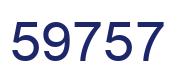 Number 59757 blue image