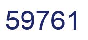 Número 59761 imagen azul