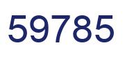 Number 59785 blue image