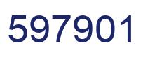 Number 597901 blue image