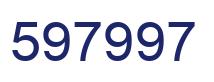 Número 597997 imagen azul