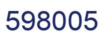 Número 598005 imagen azul