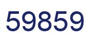 Number 59859 blue image