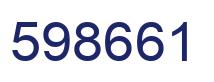 Número 598661 imagen azul