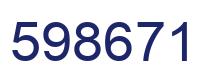 Number 598671 blue image