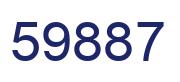 Número 59887 imagen azul
