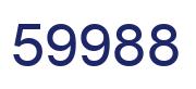 Number 59988 blue image