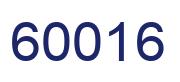 Number 60016 blue image
