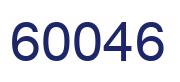 Número 60046 imagen azul