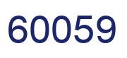 Número 60059 imagen azul