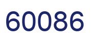 Number 60086 blue image