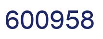 Number 600958 blue image