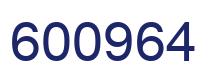 Number 600964 blue image