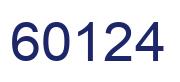 Number 60124 blue image