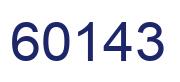 Número 60143 imagen azul