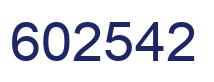 Número 602542 imagen azul