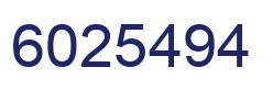 Number 6025494 blue image
