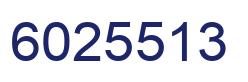 Number 6025513 blue image
