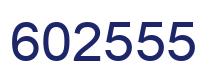 Number 602555 blue image