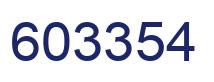 Number 603354 blue image