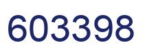 Number 603398 blue image