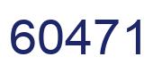 Number 60471 blue image