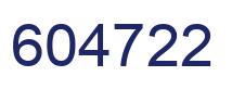 Number 604722 blue image