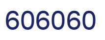 Número 606060 imagen azul