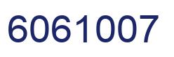 Número 6061007 imagen azul
