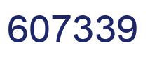 Number 607339 blue image