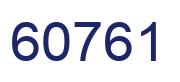 Number 60761 blue image