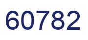 Number 60782 blue image