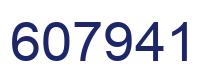 Número 607941 imagen azul