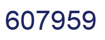 Número 607959 imagen azul