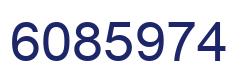 Number 6085974 blue image