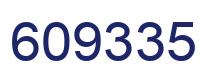 Number 609335 blue image